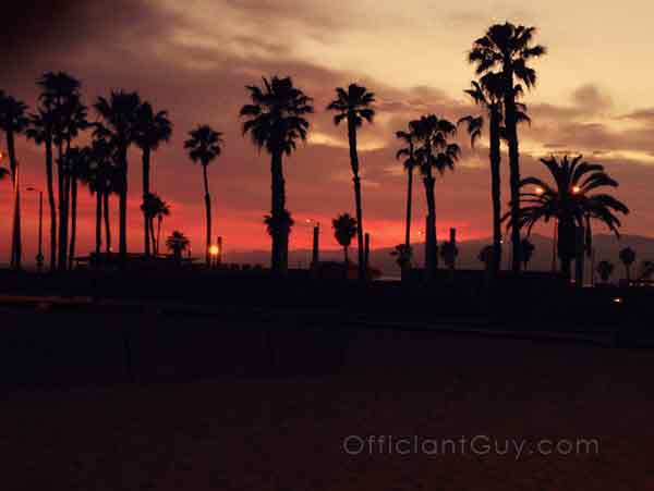 Sunset Weddings on the Beach in Southern California