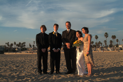 california ministers and wedding officiants, beach weddings