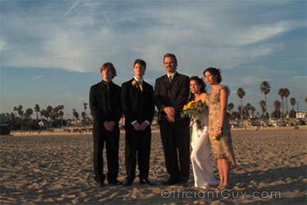 beach wedding officiants los angeles orange county